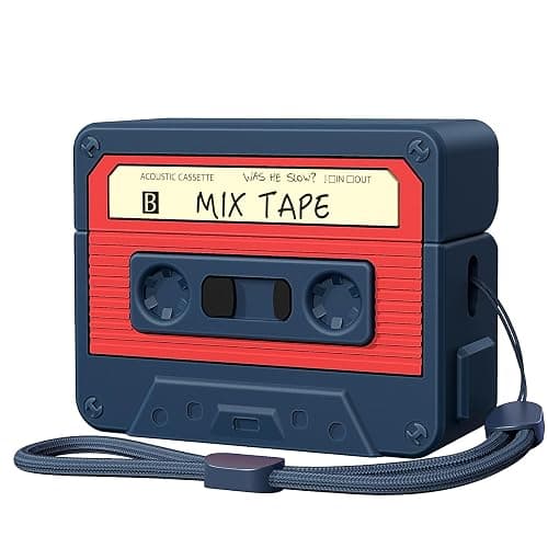 AirPods Pro 2 Case Cover, KOREDA Funny Cassette Tape Design Case for Airpods Pro 2nd Generation/1st Generation (2023/2022/2019), Cute Cartoon Fashion Silicone Protective Case for Women Men (Blue) - Image 1