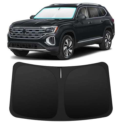 INSAUTO Custom Fit Windshield Sun Shade Accessories for Volkswagen/VW Atlas 2018-2026, Foldable Front Window Sunshade, UV & Heat Reflector, Keeps Interior Cool, Includes Storage Bag - Image 1