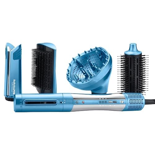 BaBylissPRO StyleSwitch Ionic Multi-Styler, Air Styler and Hair Dryer, Lightweight Hot Air Brush with 5 Attachments, Automatic Dual Voltage - Image 1