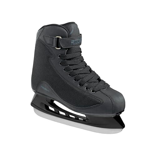 Roces Men's RSK 2 Durable Reinforced Upper Anatomic Padding Lace & Power Strap Closure Outdoor Rink Sport & Leisure Ice Hockey Skate, Stainless Steel Blades - Image 1