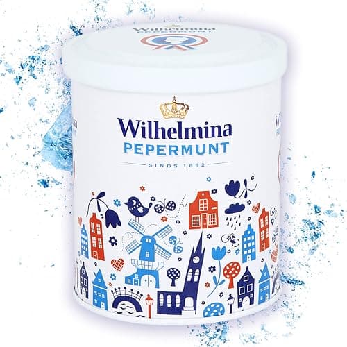 Wilhelmina Peppermints - 17.6oz Holland Design Tin - Image 1