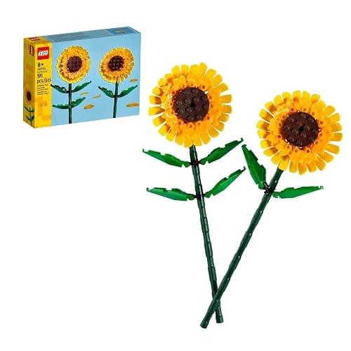 LEGO Sunflowers Building Toy for Kids, Girls and Boys Ages 8+ - Artificial Sunflowers for Home Decor and Display - Birthday Gift Idea for Lovers of Plants & Flowers - 40524 - Image 1