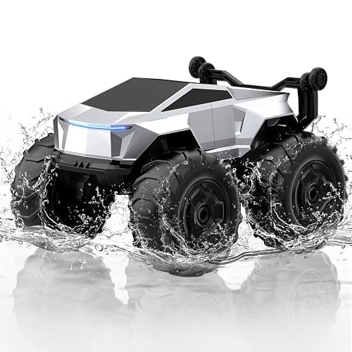 Blasland Remote Control Car, 1:16 4WD Waterproof RC Monster Truck, 2.4GHz All Terrain Amphibious RC Stunt Cars, 360° Rotating Pick-up Truck Car Toys Gifts for Boys Age 6 7 8 9 10 11 12 - Image 1