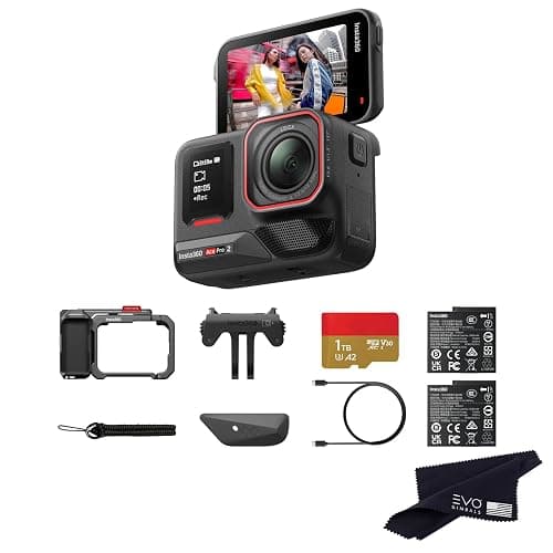 Insta360 Ace Pro 2 Dual Battery Xplorer Bundle with 1TB Card- 8K Waterproof Action Camera Co-Engineered with Leica, Flagship 1/1.3" Sensor, 8K30fps, 4K60fps, 2.5" Flip Screen, AI Noise Reduction - Image 1