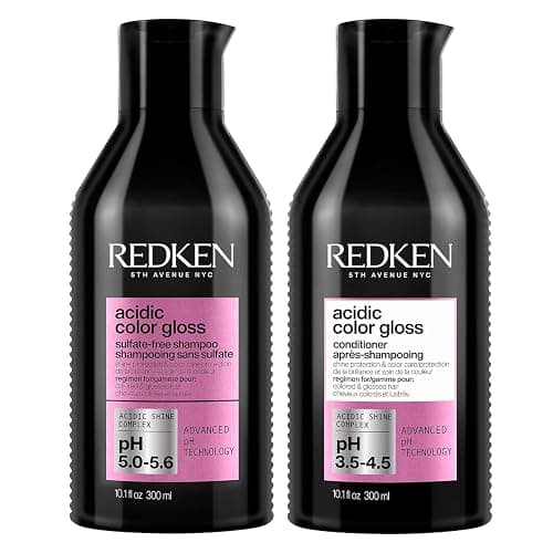 Redken Acidic Color Gloss Sulfate-Free Shampoo & Conditioner Set For Color-Treated Hair - Protects Vibrancy and Extends Shine - Image 1