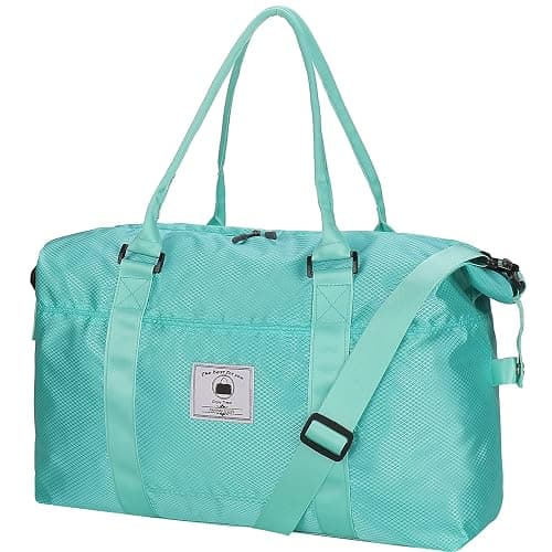 Travel Duffle Bag, Waterproof Sport Tote Gym Bag for Women Men, Overnight Weekender Carry On Bag with Wet Pocket - Image 1