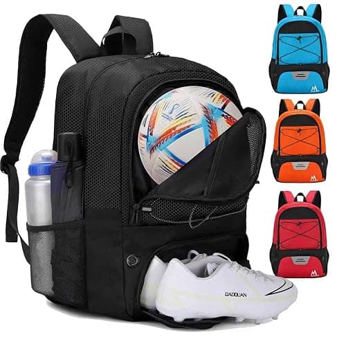 Hsmihair Soccer Bag-Soccer Backpack&Backpack for & Football Volleyball & Basketball,with Ball Compartment and Separate Cleat - Image 1
