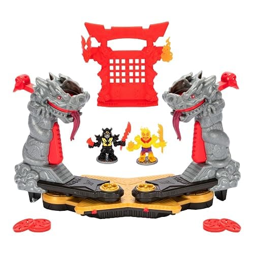 Legends of Akedo Ninja Fury Ninja Star Battle Arena - New Ninja Star Shooter Controllers, Over 35 Sound Effects, Includes 2 Exclusive Warriors, Weapons Rack & Additional Weapons & 6 Ninja Star Discs - Image 1