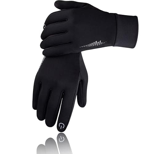 SIMARI Winter Gloves for Women Men - Cold Weather Thermal Touch Screen Ski Snow Glove Liners, Non-Slip Palm & Warm Fleece Lined, for Running Cycling Driving Hiking Walking Sports Outdoor Texting Work - Image 1