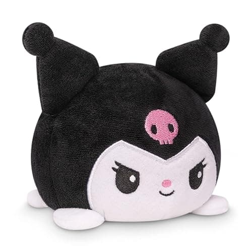 TeeTurtle Reversible Sanrio My Melody & Kuromi Plushie 4-Inch Two-Sided Flip Plush Toy with Embroidered Details Cute Mini Collectible Plush for Kids, Teens, and Adults - Image 1