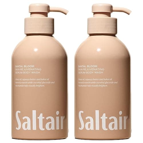 Saltair Body Wash 2-Pack | Santal Bloom Moisturizing Shower Gel | 2x 17oz | Gentle easy-rinsing lather for a comfortable straightforward everyday bath regimen - Image 1