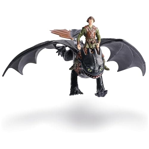 Dreamworks Dragons, How to Train Your Dragon, Toothless & Hiccup, Viking Duo Action Figures, Kids Toys for Boys Ages 4 and up - Image 1
