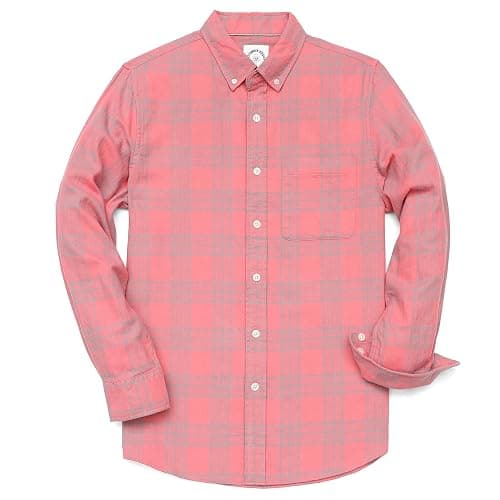 Dubinik® Flannel Shirt for Men Casual Button Down Work Soft All Cotton Lightweight Flannel Mens Plaid Shirts Long Sleeve - Image 1