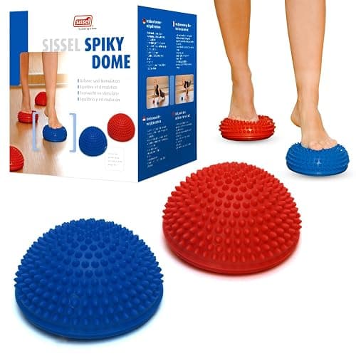 SISSEL Spiky Dome 2er Set | Balance Kissen | Balance Pad für Koordination | Sitzkissen für Training & Therapie | Zur Anwendung einer Fußmassage & Fitness | Belastbar bis 80 kg | Gleichgewichtstrainer - Image 1