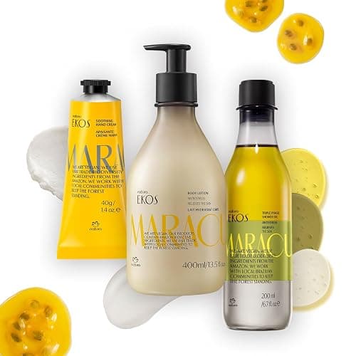 Natura – Passion Fruit Body Care Bundle – Maracujá Lotion, Body Oil & Hand Cream – Calming & Hydrating Vegan Skincare – 24H Moisturization – Brazilian Beauty Ritual for Soft, Glowing Skin - Image 1