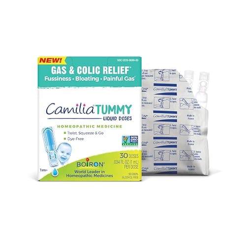 Boiron Camilia Tummy for Colic, Painful Gas, Bloating, & Fussiness- Sterile and Non-Drowsy Liquid Doses - 30 Count (Packaging May Vary) - Image 1