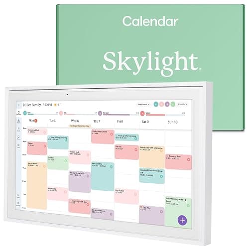 Skylight Calendar: 15-inch Wall Planner Digital Calendar & Chore Chart, Smart Touchscreen Interactive Display for Family Schedules β Wall Mount Included, Great for Organizing Your 2025 Calendar - Image 1