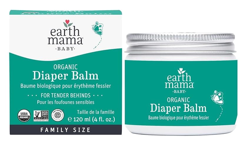 Earth Mama Organic Diaper Balm - 4 fl oz - Diaper Cream for Baby - Safe for Sensitive Skin - Baby Essentials - Image 1