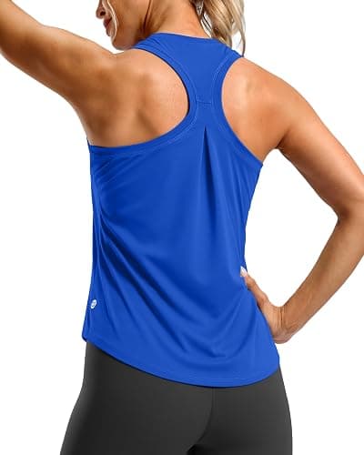 G Gradual Women's Workout Tank Tops Racerback Athletic Gym Shirts | Lightweight, Quick Dry, Breathable, Moisture Wicking, Loose Fit, Sleeveless, for Running Yoga Sports Tennis Pilates - Image 1