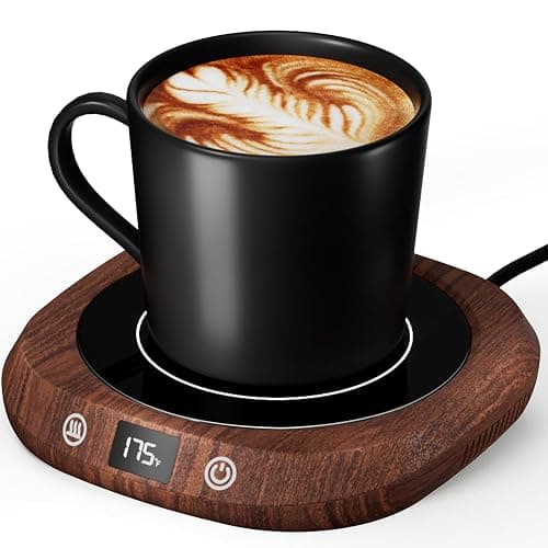 Coffee Mug Warmer - Coffee Cup Warmer for Desk Auto Shut Off, Smart Electric Candle Warmer Beverage Warmer for Coffee, Tea, Water, Milk and Coco, 5 Temperature Settings & 1-12H Timer - Image 1