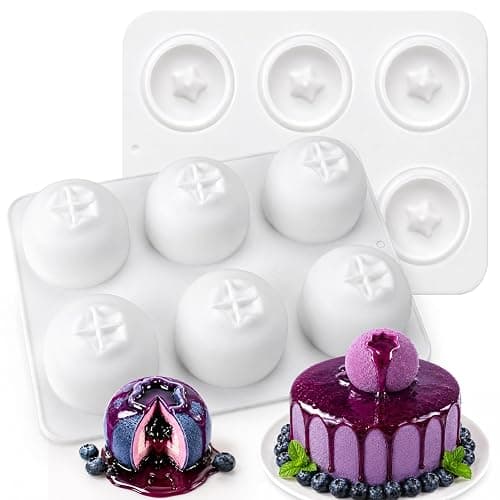 Juome 3D Blueberry Silicone Mold for Mousse Cake - 12 Cavity Fruit Pudding Blueberry Molds for Baking Pastry, Ice Cream, Cake Decoration Mould Supplies - Image 1