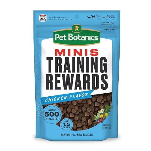 Pet Botanics 10 oz. Pouch Training Reward Mini Soft & Chewy, Chicken Flavor, with 500 Treats Per Bag, The Choice of Top Trainers - Image 1