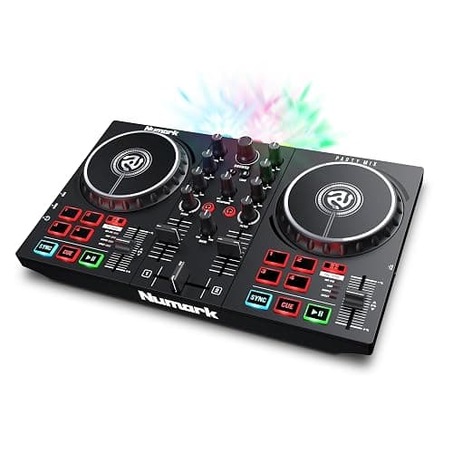 Numark Party Mix II DJ Controller with Lights, 2 Decks, Mixer, Audio Interface and Serato Lite - Image 1