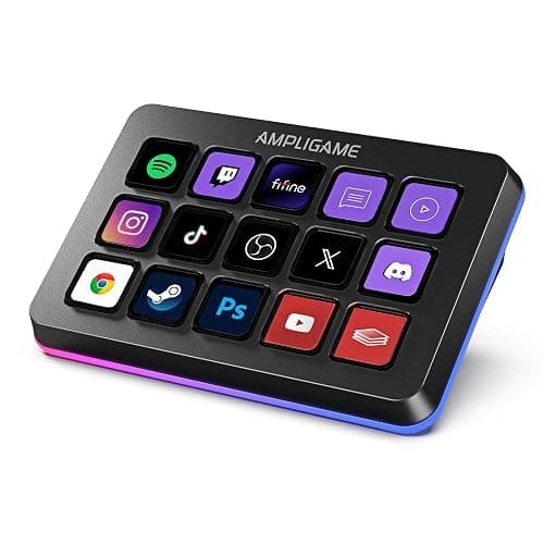FIFINE AmpliGame Stream Controller with 15 Macro Keys, Streaming Keyboard with Trigger Actions in OBS/Twitch/YouTube/Streamlabs, Shortcut Buttons Keypad Works with Mac and PC-D6 - Image 1