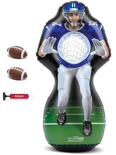 GoSports Football Toss Game for Kids - 4 ft Inflatable Receiver Touchdown Toss Game - Image 1