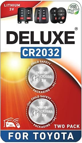 Key Fob Replacement Batteries for Toyota RAV4 Camry Corolla Highlander Prius Sienna Tacoma Tundra 4Runner Avalon CHR Sequioa Supra GR86 (Pack of 2) Smart Remote Battery (Check Fitment Guide) - Image 1