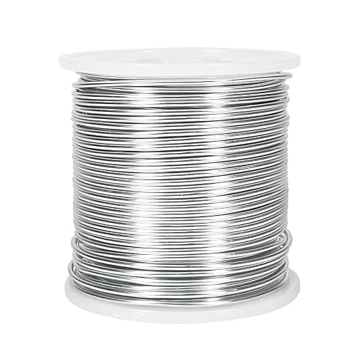 Tenn Well 164ft 15 Gauge 1.5mm Aluminum Wire Bendable for Jewelry | Metal craft wire for beading, armature, sculpting, bonsai training, crafting - Image 1