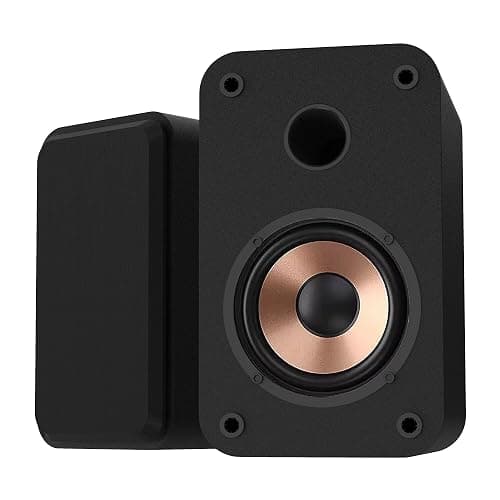LONPOO Computer Speakers for Desktop and Laptop,30 Watts RMS Bluetooth Bookshelf Speakers with 3" Aluminium Speaker,Aux,Sold As Pair - Image 1