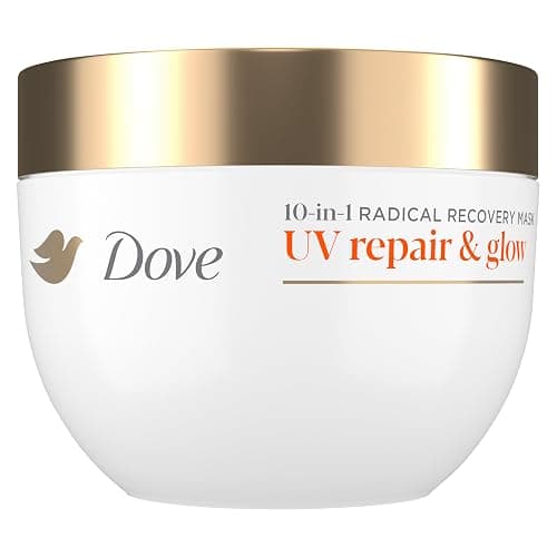 Dove Radical Recovery 10-in-1 Hair Mask 1ct UV Repair & Glow Deep recovery from 99% of UV hair damage with Melting Lumi-Beads 9.2 oz - Image 1