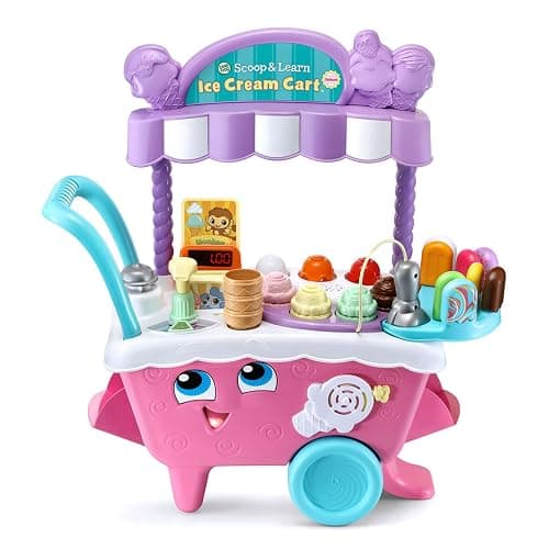 LeapFrog Scoop and Learn Ice Cream Cart Deluxe (Frustration Free Packaging), Pink - Image 1