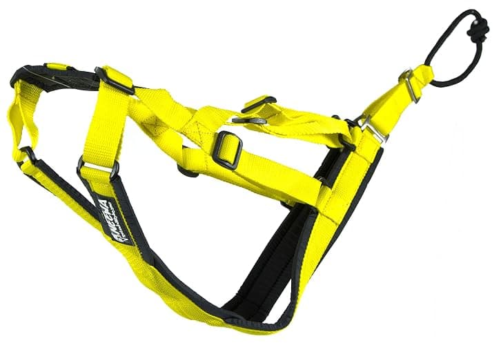 Neewa Adjustable Sled Pro Harness - Medium, Yellow, Large Breed, Pulling, Joring - Image 1