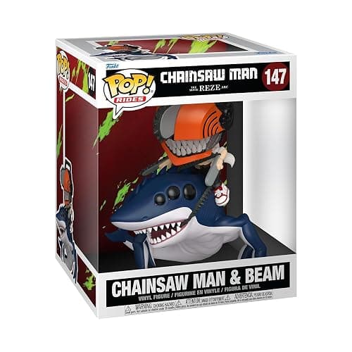 Funko POP! Rides Deluxe: Chainsaw Man - Reze and Beam | Official Merch - Collectable Vinyl Figurine for Shelf Display - Birthday Gift Idea for Fans and Collectors - Image 1