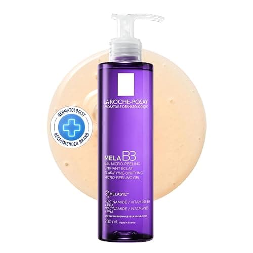 La Roche-Posay Purifying Face Wash, Mela B3 Anti-Aging Micro-Peeling Facial Cleanser with Melasyl & Niacinamide, Purifies & Cleanses Skin without Drying. Dermatologist Recommended, 200mL - Image 1