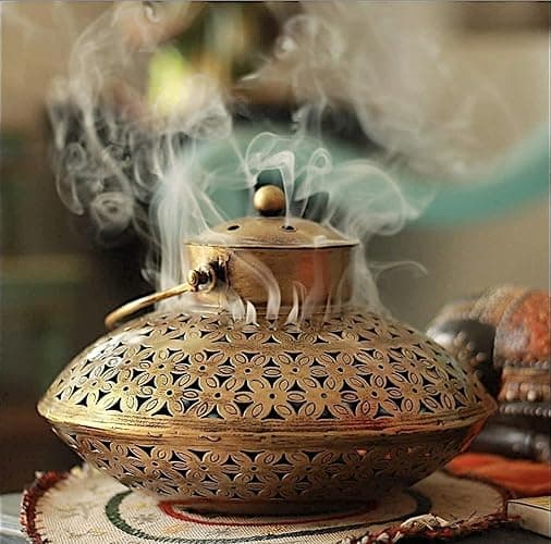 AppyHut Hanging Incense Burner, Cone Charcoal Resin Incense Holder,Vintage Antique Home Room Wall Decor,House Warming Spiritual Reiki Yoga Meditation Gifts for Women Men,Zen Hippie Bohemian Boho Decor - Image 1