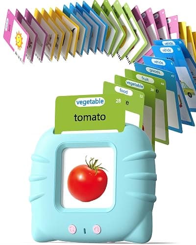 Airbition Talking Flash Cards for Toddlers 1 2 3 4 Year Olds, Montessori Language Learning with 224 Words, Pocket Speech Therapy and Autism Playthings, Children's Sensory Educational Device - Image 1
