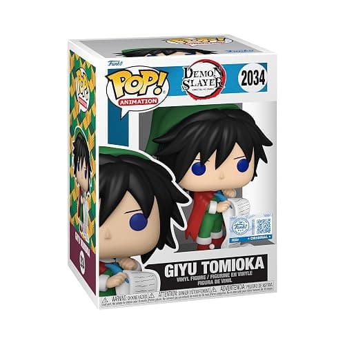 Funko Pop! Animation: Demon Slayer - Giyu - (Holidays) - Amazon Exclusive - Collectable Vinyl Figure - Gift Idea - Official Merchandise - Toys for Kids & Adults - Anime Fans - Image 1
