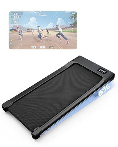 Lacuffy Walking Pad with 6% Incline, Max 12km/h Treadmill for Home Foldable, Raceable Under Desk Treadmill Max 136kg,159kg walking treadmill 2.5HP with Smart App Control, HIIT & MIIT Programs - Image 1