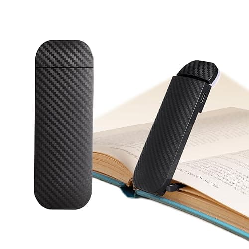 HEMONNKAM Book Reading Light, Rechargeable Clip on Booklight, Eye Caring 3 Color Temperatures & 5 Brightness Levels, Night Use for Bed, Long Lasting, Reading at Night in Bed, Mystic Black - Image 1