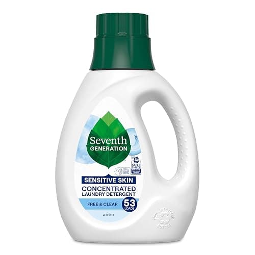 Seventh Generation Concentrated Laundry Detergent Liquid Free & Clear Fragrance Free 40 oz - 40 Fl Oz (Pack of 1) - Free & Clear - Image 1