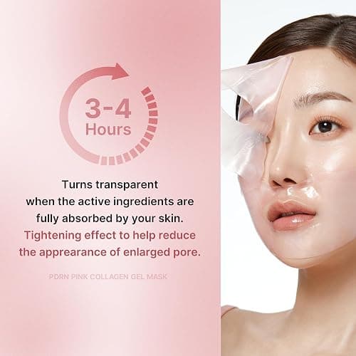 medicube Salmon DNA PDRN pink collagen jelly gel mask | overnight face mask for glass glow skin- elasticity, hydrating, firming and moisturizing | korean skincare, 28g, 4ea - Image 1