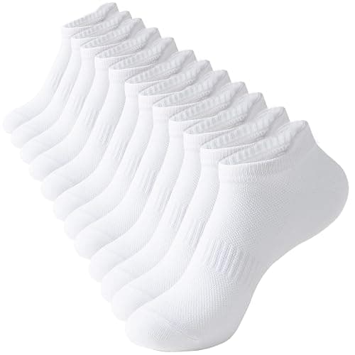 ACCFOD Womens Ankle Socks Athletic Running Low Cut Socks With Tab 6 Pairs - Image 1