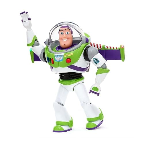Disney Store Action Figure Interattiva Parlante di Buzz Lightyear, Toy Story, 36 cm, con Repertorio di 15 Frasi in Inglese, Interagisce con Altri Personaggi, dai 3 Anni in su - Image 1