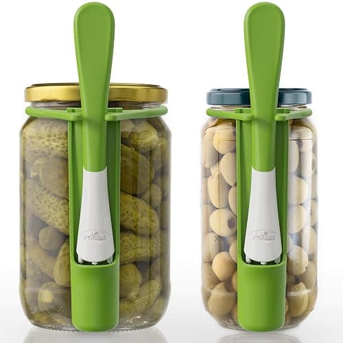 2 Pack Pickle Fork Pickle Grabber Tool-Pickle Picker for the jar, Kitchen Gadgets Pickle Gifts Suitable for Olives Green - Image 1