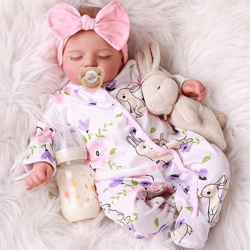 BABESIDE Lifelike Reborn Baby Dolls Girl - 20 Inch Realistic Newborn Baby Dolls with Poseable Body, Real Life Baby Dolls with Accessories for 3+ Year Old Girls Gifts, Pretend Play, Collection - Image 1