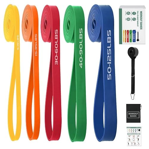 Resistance Bands,Exercise Bands,Workout Bands,Resistance Bands Set for Legs,Pull Up Bands,Stretch Bands for Exercise,Muscle Training, Physical Therapy, Shape Body, Men Women - Image 1