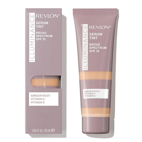 Revlon Illuminance Tinted Serum, Triple Hyaluronic Acid, Evens Out Skin Tone Over Time and Hydrates All Day, SPF 15, 317 Tan Sand, 0.94 fl oz. - Image 1